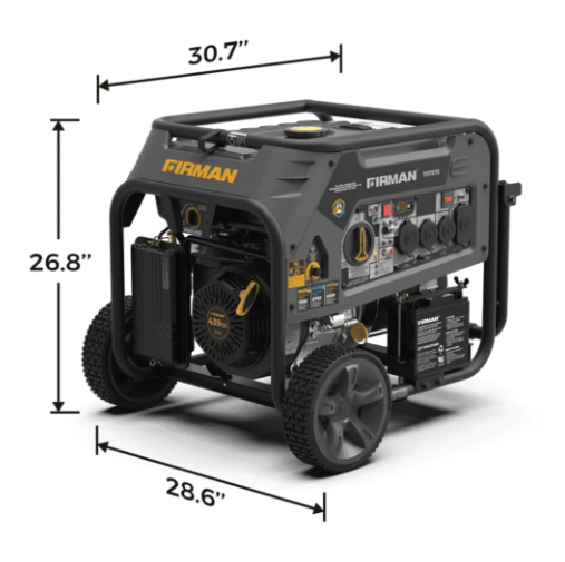 Generador Electrico A Gasolina Americano Firman 9400w (9.4kw) (gasolina, Gas ó Propano) (8 Galones – 30 Litros) (tri Fuel) (hasta 12 Horas) (alerta Inteligente De Co2) (incluye Aceite 30w10) (incluye Cobertor Impermeable) 120 – 240v – T07573 – (nuevo) (3 AÑos De Garantia Con La Marca) - Imagen 12