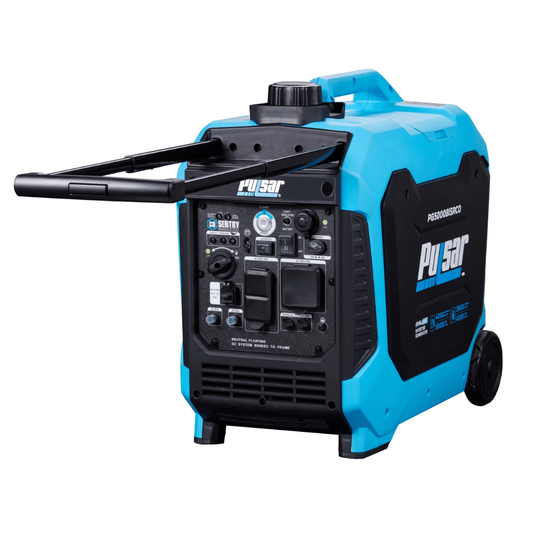 Generador Electrico A Gasolina Americano Pulsar 5000 Watt (5.0kw) Dual Fuel (gasolina Y Propano) (inverter) (silencioso 65db) (con Control Remoto) Y Sensor Co Sentry – Pg5000bisrco - Imagen 4