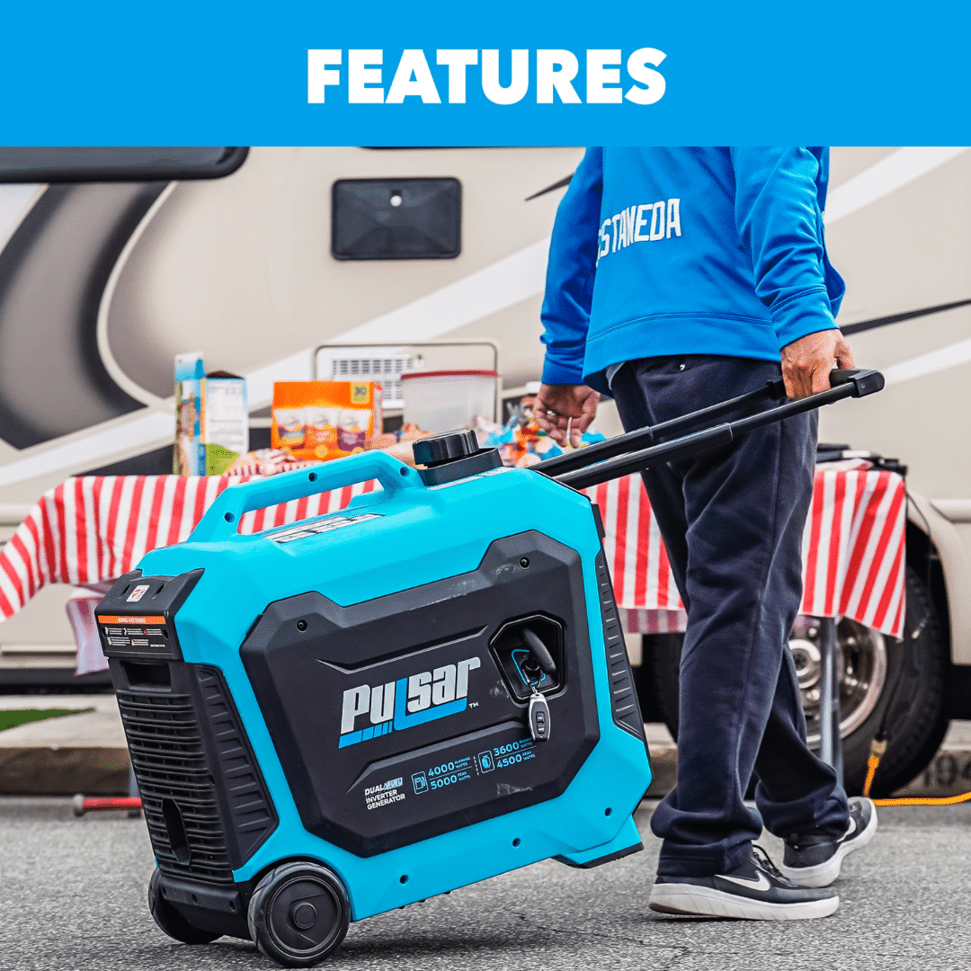 Generador Electrico A Gasolina Americano Pulsar 5000 Watt (5.0kw) Dual Fuel (gasolina Y Propano) (inverter) (silencioso 65db) (con Control Remoto) Y Sensor Co Sentry – Pg5000bisrco - Imagen 6