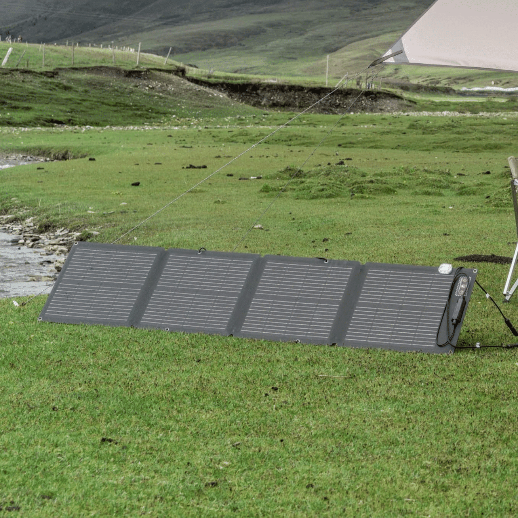 Panel Solar Ecoflow 110w Portable Solar Panel (21.7v(max) 6.3a(max)) (portátil Plegable) (Ángulos De Soporte Ajustables)(ip67 Resistente Al Agua/a Prueba De Polvo) (22% De Eficiencia De Transferencia Solar) (tipo De Célula: Silicio Monocristalino) – 5005901001 – Efsolar110n - Imagen 4