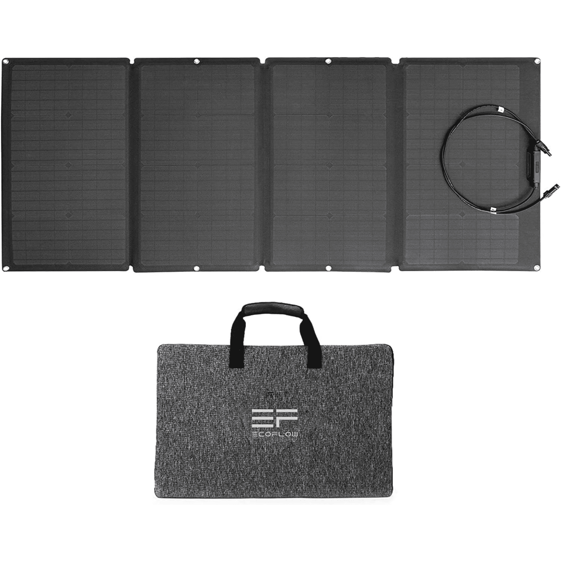Panel Solar Ecoflow 160w Portable Solar Panel (21.4v(max) 9.6a(max)) (portátil Plegable) (Ángulos De Soporte Ajustables)(ip67 Resistente Al Agua/a Prueba De Polvo) (22% De Eficiencia De Transferencia Solar) (tipo De Célula: Silicio Monocristalino) – 5006401005 – Efsolar160w - Imagen 2